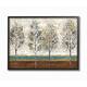 Stupell Industries Tree Line Abstract Gold Blue Landscape Painting ...