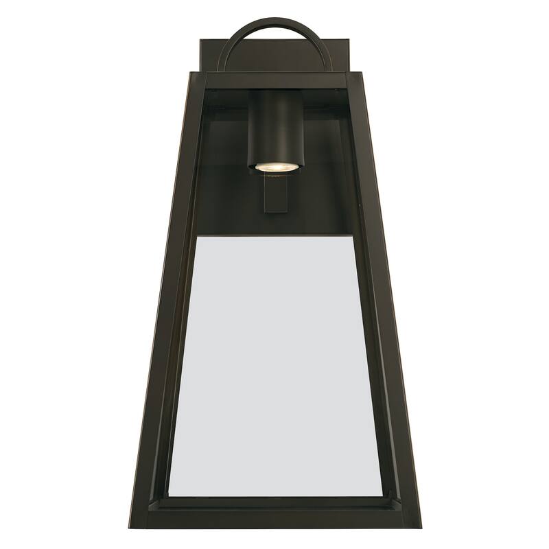 Leighton 23" Tall 1-light Minimal Light Pollution Outdoor Wall Lantern w/ Clear Glass