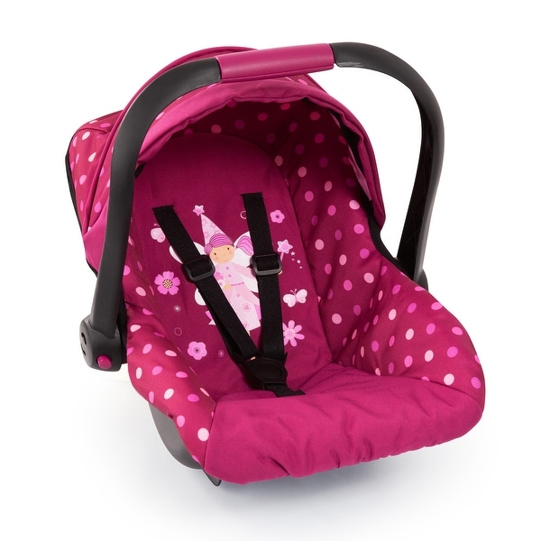 Baby Doll Deluxe Car Seat with Canopy- Polka Dots. Opens flyout.