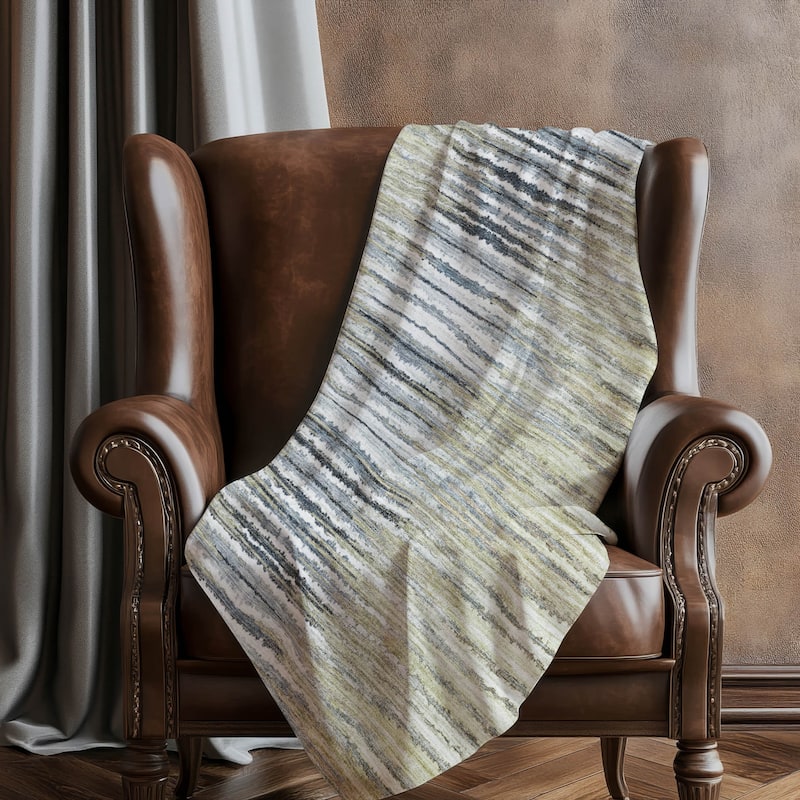 Premium Machine Washable Modern Prints Sherpa Throw Blanket