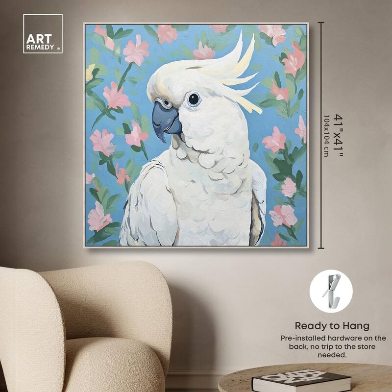 White Cockatoo I Canvas by Art Remedy