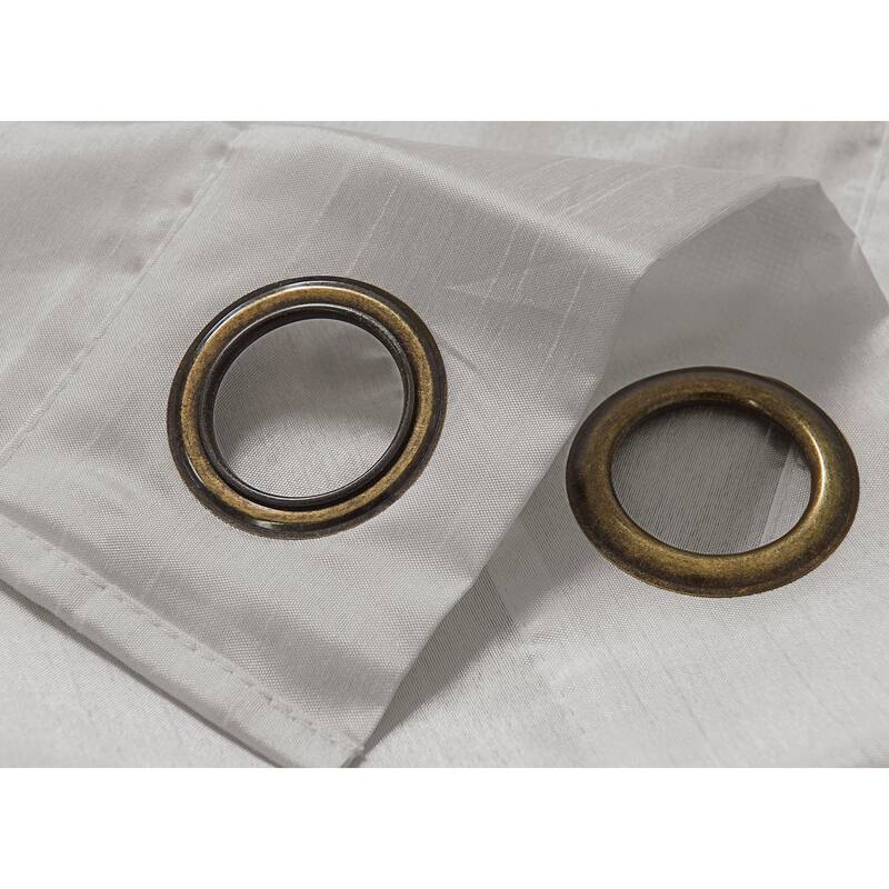 Nancy Faux Silk 63-inch Grommet Curtain Panel - 54 x 63 in. - 54 x 63 in.