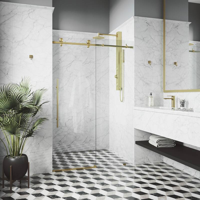 VIGO Elan E-Class Frameless Sliding Shower Door