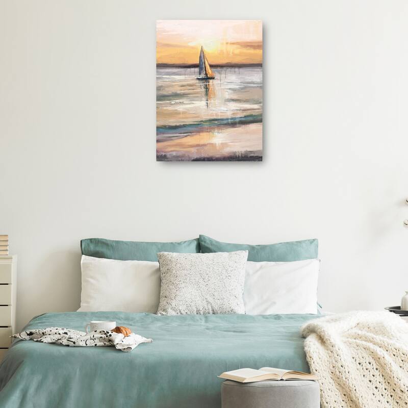 Twilight Sail By Studio Arts Canvas Art Print
