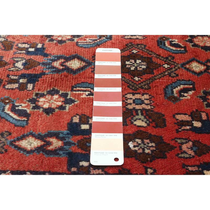 ECARPETGALLERY Hand-knotted Andelz Red Wool Rug - 3'5 x 5'8