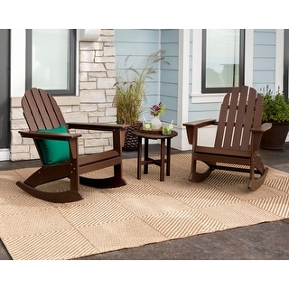 POLYWOOD Vineyard 3-piece Outdoor Adirondack Chair Set