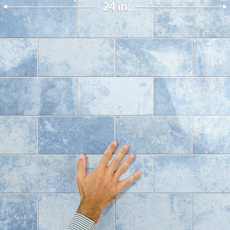 Merola Tile Myst Skyscape 4" x 8" Ceramic Wall Tile