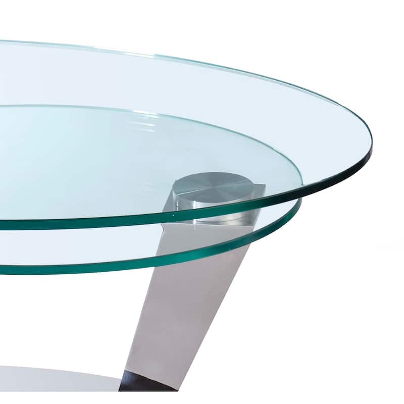 Somette 5408 All Glass Cocktail Table