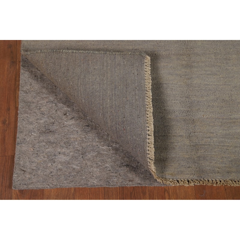Gray & Beige Gabbeh Modern Foyer Rug Handmade Wool Carpet - 3'4"x 4'10"
