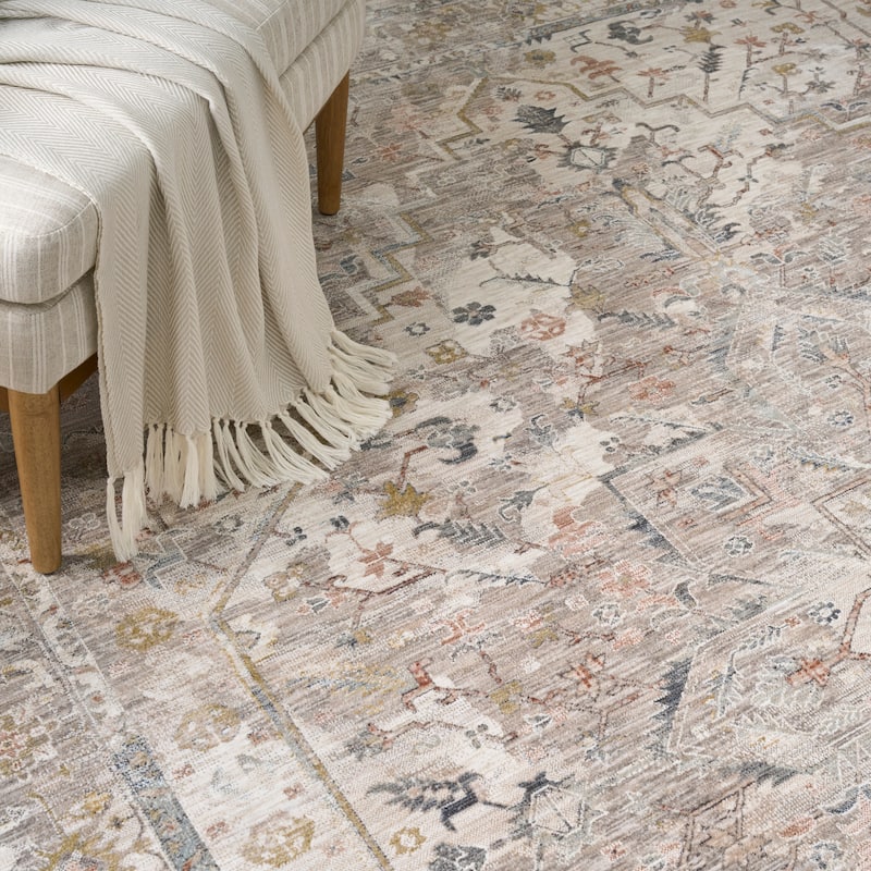 Nourison Heirloom Blend Indoor only Grey Persian Area Rug