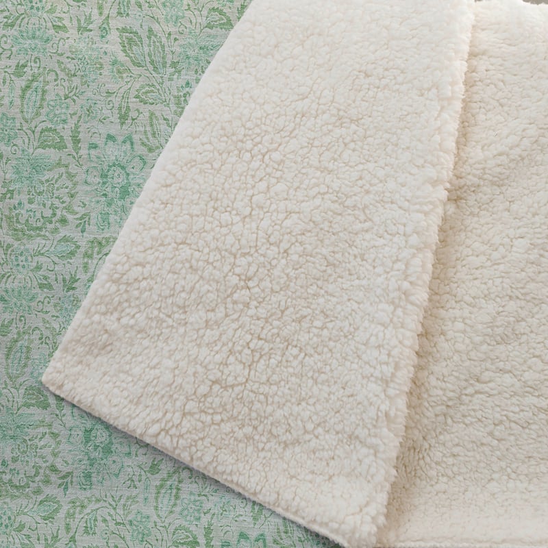 Premium Machine Washable Floral Sherpa Throw Blanket