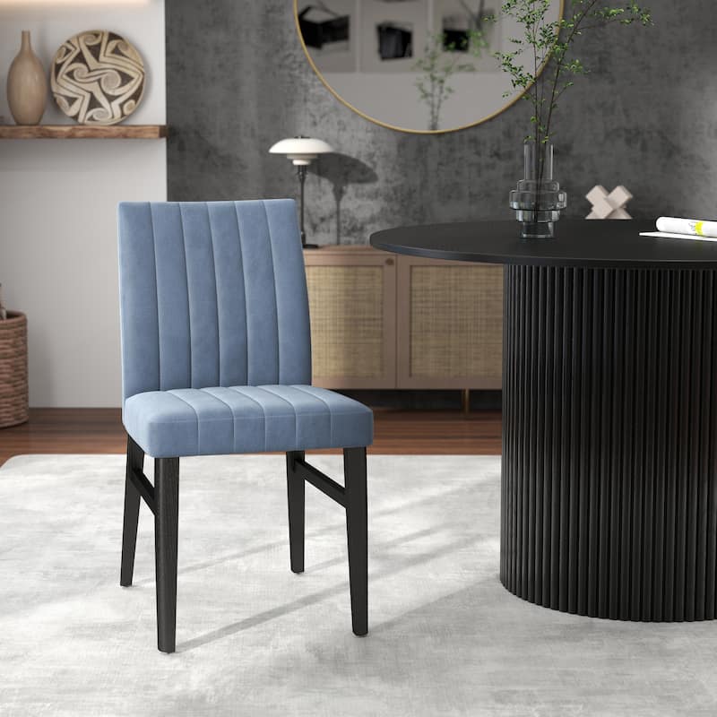 Roundhill Furniture Henriet 5-Piece Round Pedestal Dining Set