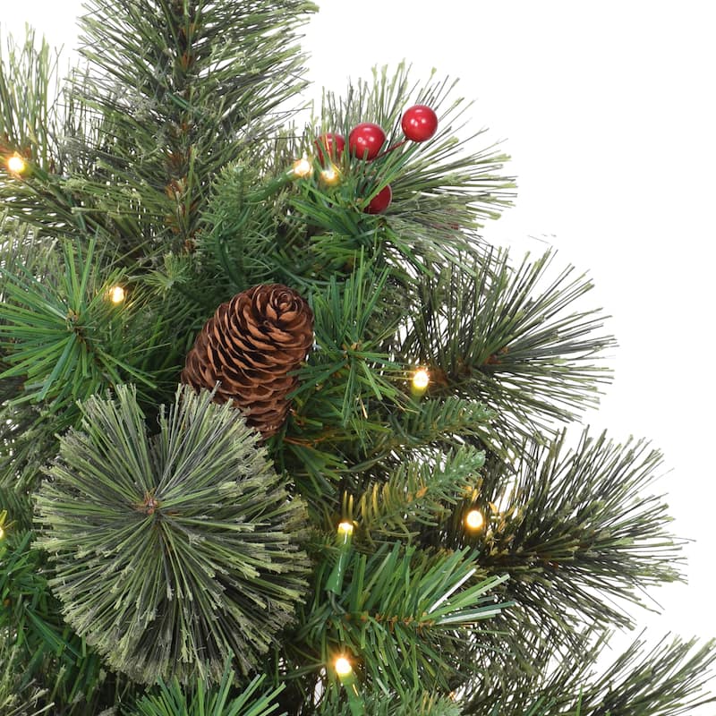 Puleo International Pre-Lit 2' Table Top Artificial Christmas Tree