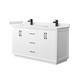 Option White / White Quartz Top / Matte Black Hardware