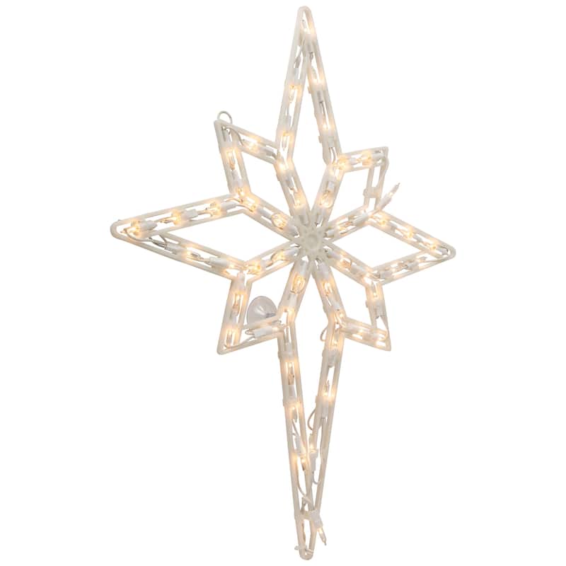 Lighted Star of Bethlehem Christmas Window Decoration - 18"