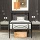 preview thumbnail 10 of 10, Yoneston Easy-to-assemble Metal Twin Platform Bed Frame with Under-bed Storage