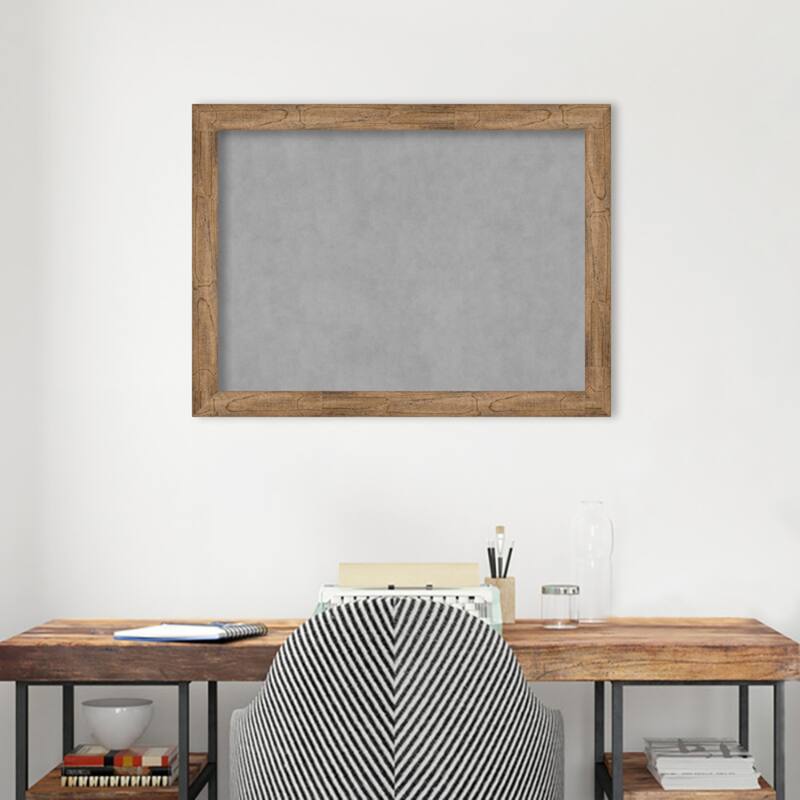 Amanti Art Owl Brown Narrow Framed Magnetic Board