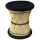 preview thumbnail 74 of 76, Natural Geo Moray Decorative Handwoven Jute Accent Stool Black