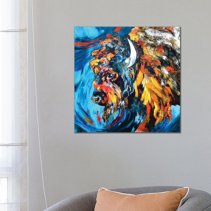 iCanvas "Buffalo" by Lindsey Dahl Canvas Print - 26x26x1.5