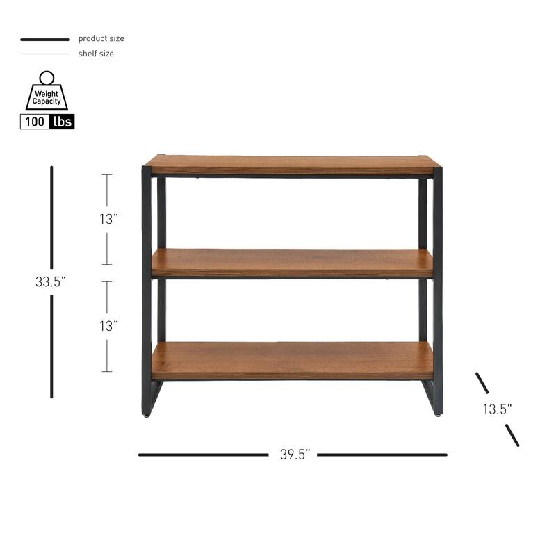 NPD Furniture Anderson 3 Tier Bookcase