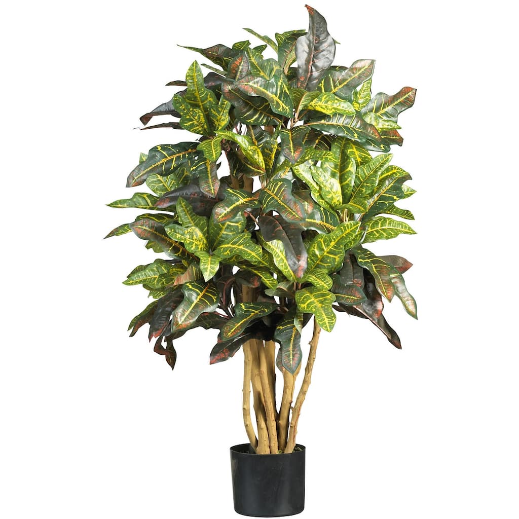 Silk Tree 3ft Rustic Romance - Multi-Colored Leaves, Natural Trunks, Indoor Tropical Decor - 3ft.