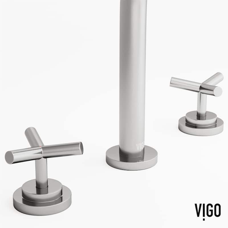 VIGO Jewel 9" H 2-Handle Widespread Bathroom Faucet