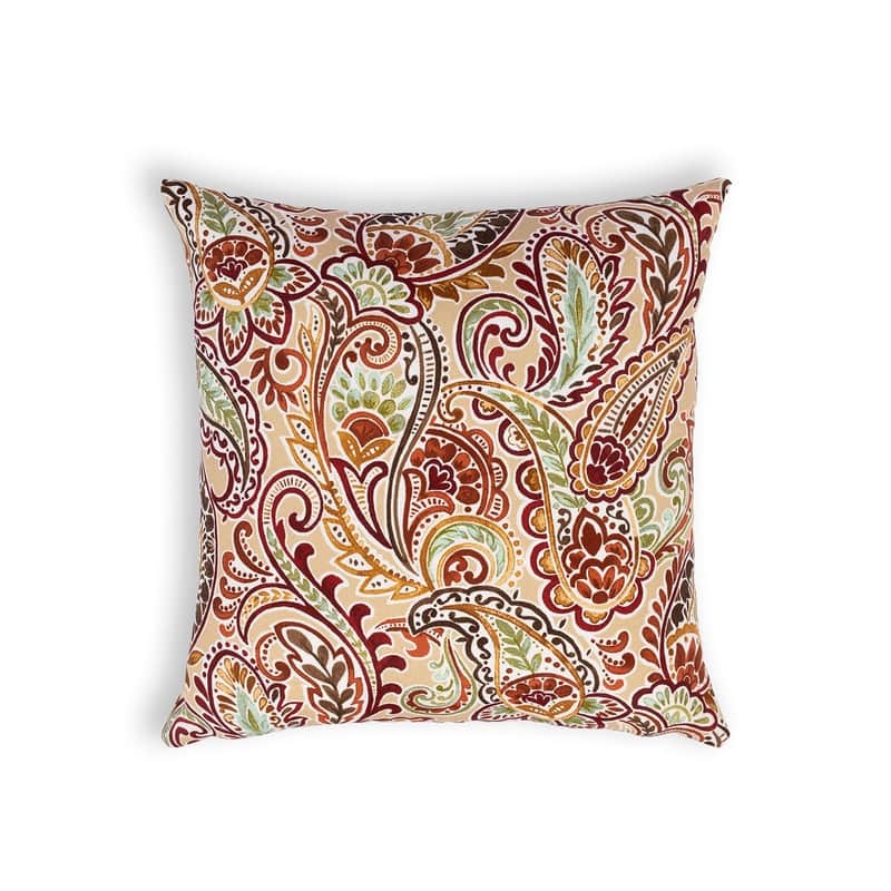 Sherry Kline Paisley Pattern Indoor/Outdoor Collection - Boudoir & Square Combo Pillow