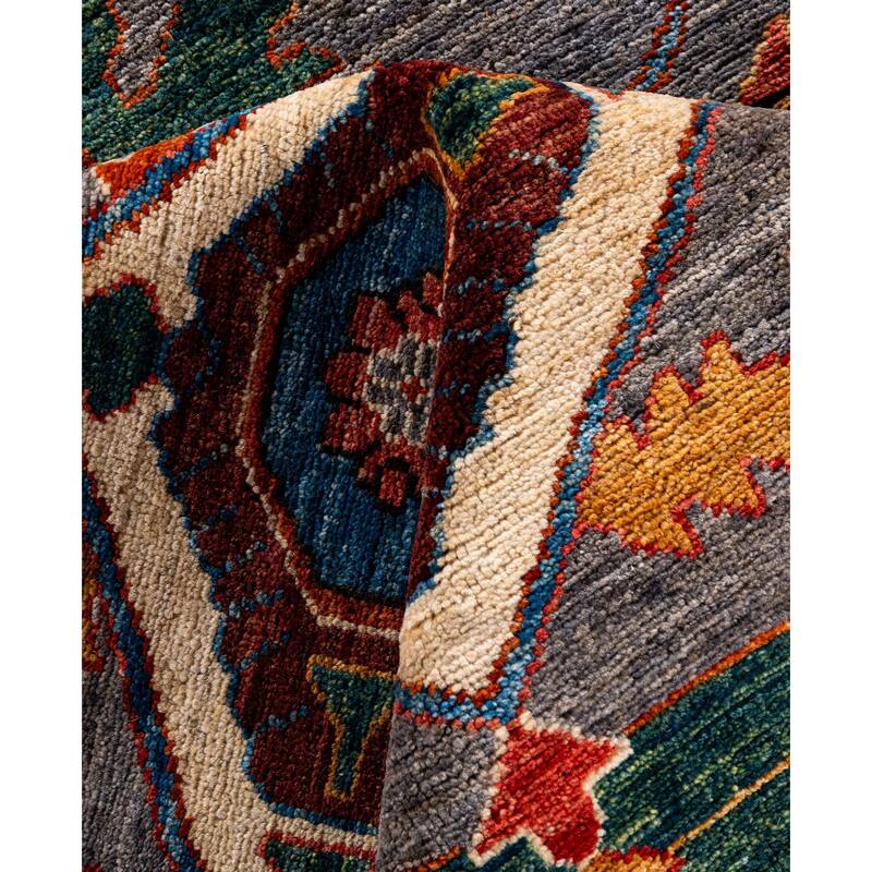 Serapi One-of-a-Kind Hand-Knotted Area Rug - Gray - 8' 2" x 9' 9"