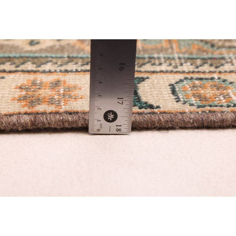 ECARPETGALLERY Hand-knotted Antalya Vintage Dark Copper Wool Rug - 9'9 x 11'10