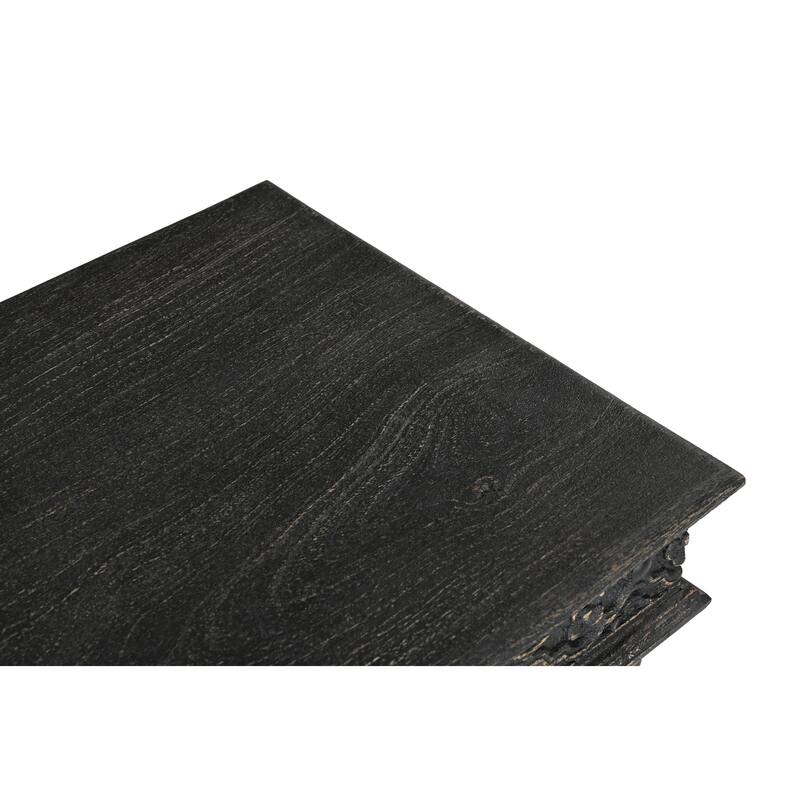 Milton Solid Wood 3-Piece Carved Living Room Table Set