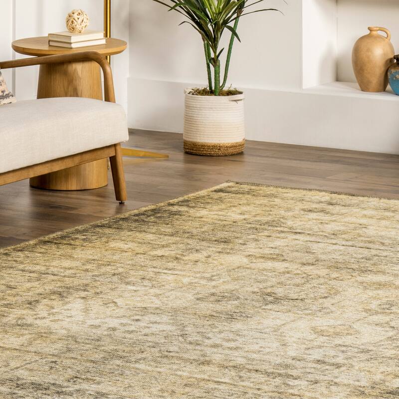 Nuloom Chana SpinClean Printed Framed Trellis Flatweave Area Rug