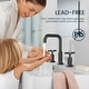 preview thumbnail 23 of 33, Widespread Bathroom Sink Faucet Double Handle Bathroom Sink Faucet