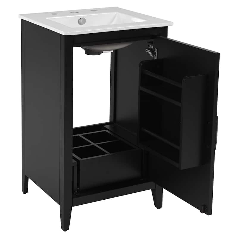 Christopher Knight Home 20" Bathroom Vanity with Sink and Functional Drawers