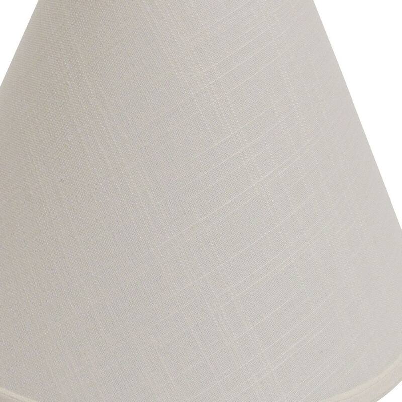 13" Off White Deep Cone Linen Lampshade - 13''x13''x10''