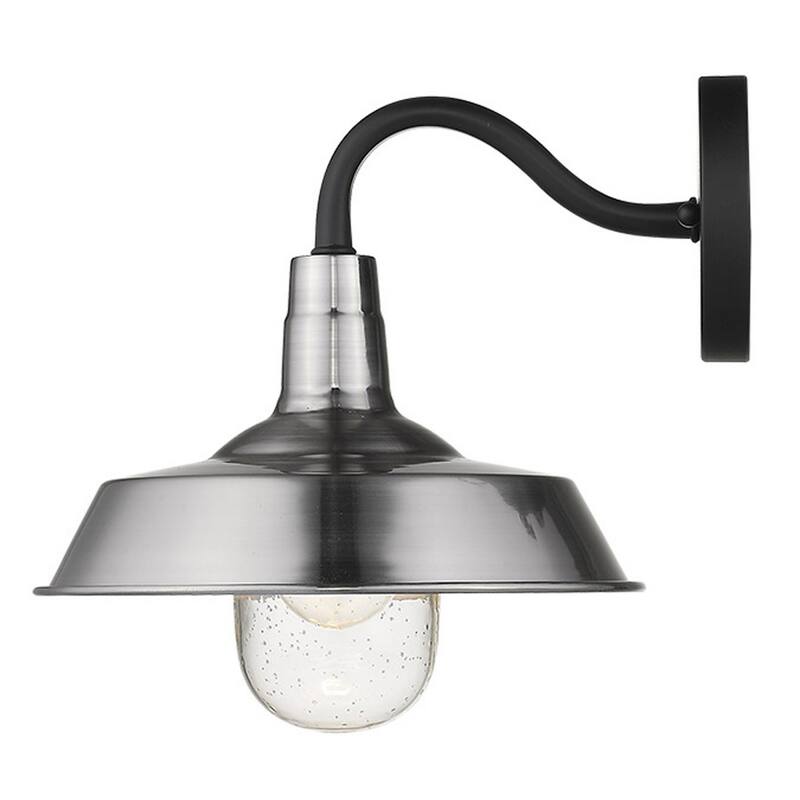 Decorative Shallow Plate Shape Wall Light for Small Spaces and Rooms - 12” x 10.25” x 10.50”