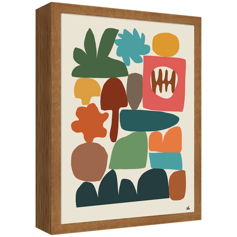 Kate and Laurel Night Chords 2 by Kelly Knaga Framed Mounted Canvas Wall Art Print