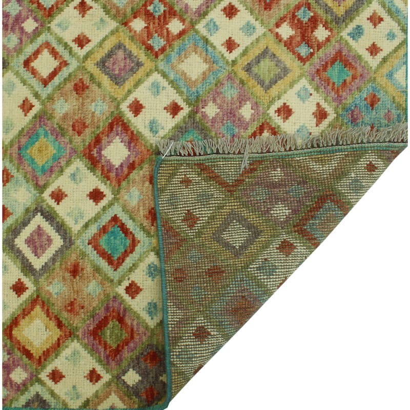 Balochi Kennan Ivory/Rust Rug - 4'10" x 6'7"