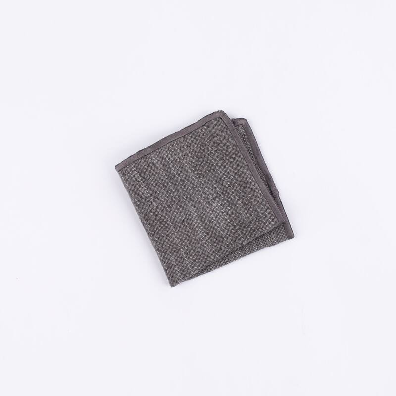 Haven, Linen Blend, Cocktail Napkin Set (Set of 4) - Charcoal