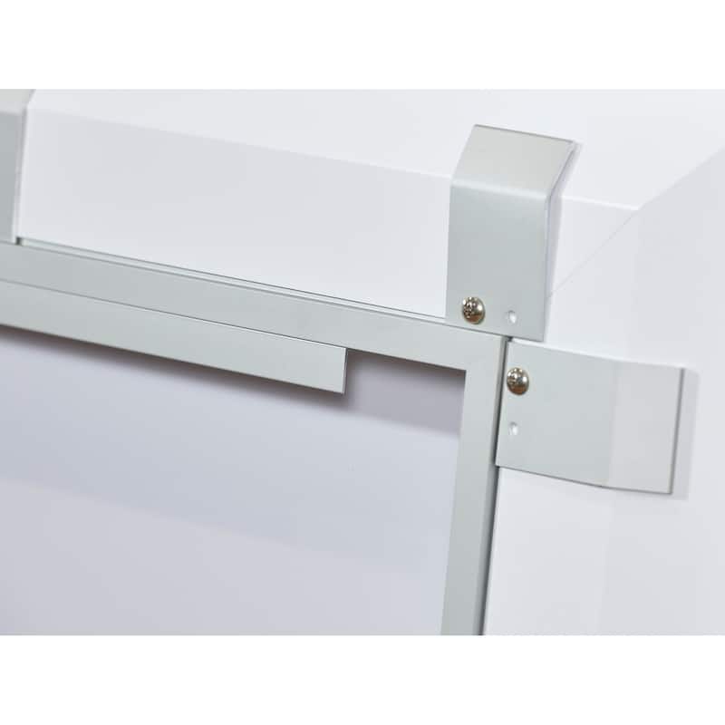 Asher Square Frameless LED Wall Mirror