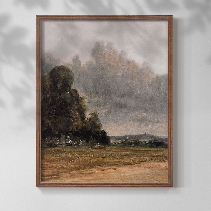 Vintage Landscape CCLI -Framed Print - 8x10 - Walnut