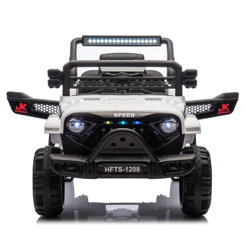 Christmas Gift 12V Ride-On Truck for Kids, Remote Control, Educational Features, Bluetooth