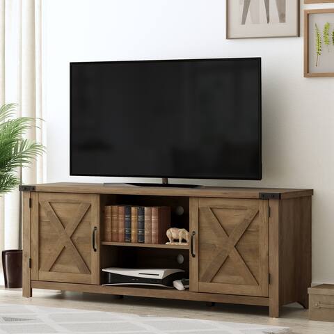 Living Essentials by Hillsdale Latvia Gaming Ready Wood TV Stand