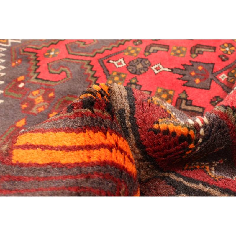 ECARPETGALLERY Hand-knotted Andelz Red Wool Rug - 4'6 x 6'8