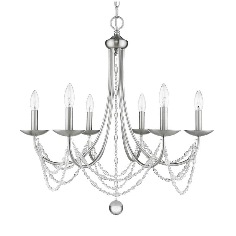 Golden Lighting Mirabella Gold-tone Steel 6-light Chandelier