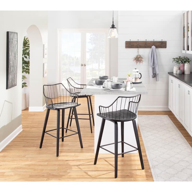 The Gray Barn Winston Fixed-Height Counter Stool