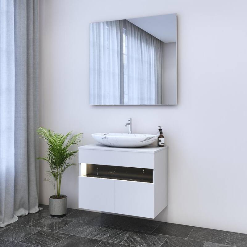 Laguna 2D 80 Floating Bathroom Vanity (32" Width)