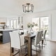 preview thumbnail 4 of 26, French Farmhouse Candle Curved Cage Ceiling Light 14.6in