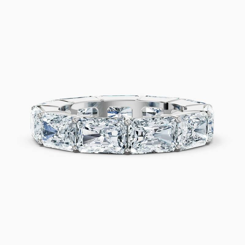 Auriya 14k Gold Radiant East-West Lab Grown Diamond Eternity Band 2.10 - 8.25 ct. tw. (F-G, VS) - 8.25 ct. wt. - 8.5 - White