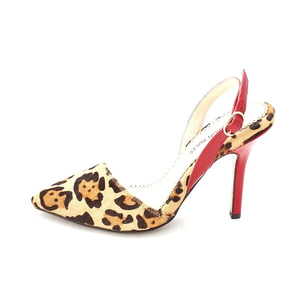 Obsession Rules Women's Sicily Leather Slingback Pumps - 5.5