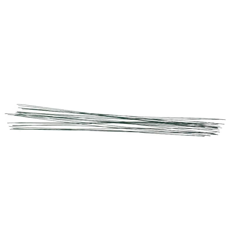 20 GA. Painted Stem Wire Floral Accessory - 18" - Green